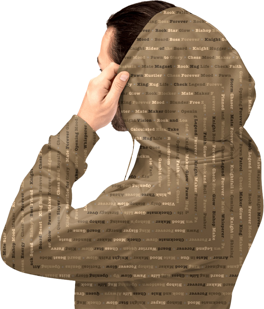 WORDIAC Hawaiian shirt — model view