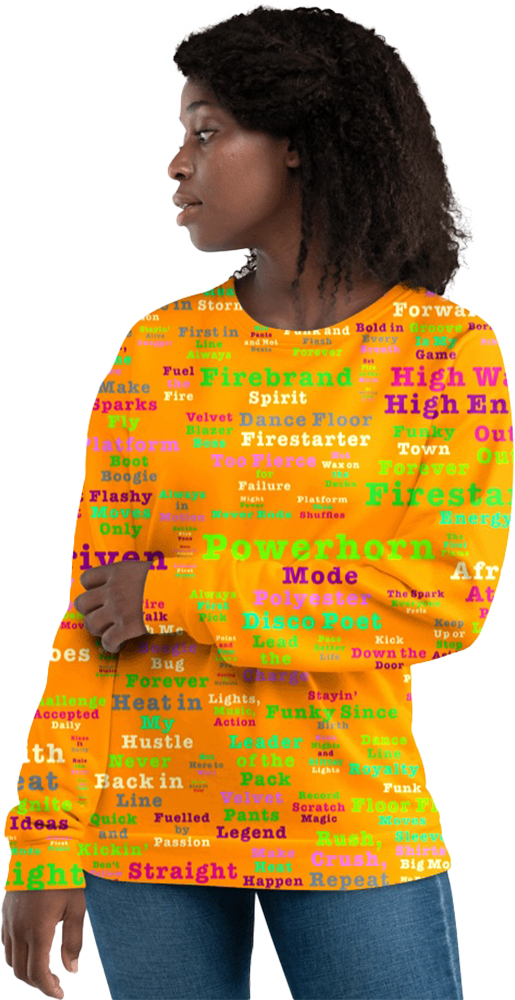 WORDIAC Hawaiian shirt — model view